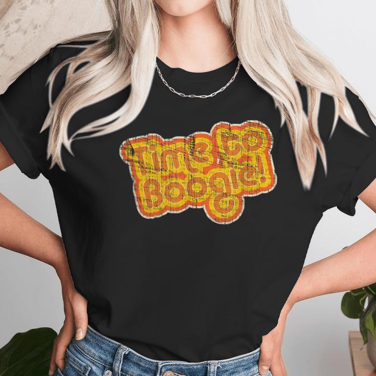 Vintage 1970S Time To Boogie Men Women Kids Women T-Shirt Gifts for Women