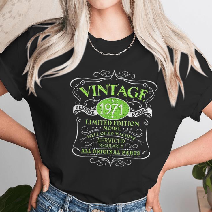 Vintage 1971 50Th Birthday Gift Men Women Original Design Women T-Shirt Gifts for Women