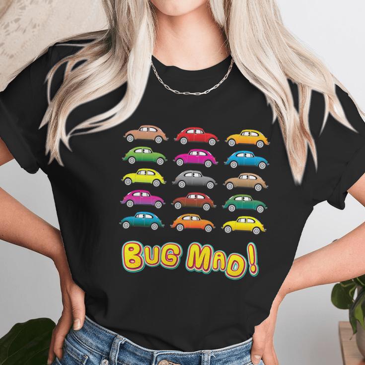 Volkswagen Beetle Vw Bug Mad T-Shirt Women T-Shirt Gifts for Women