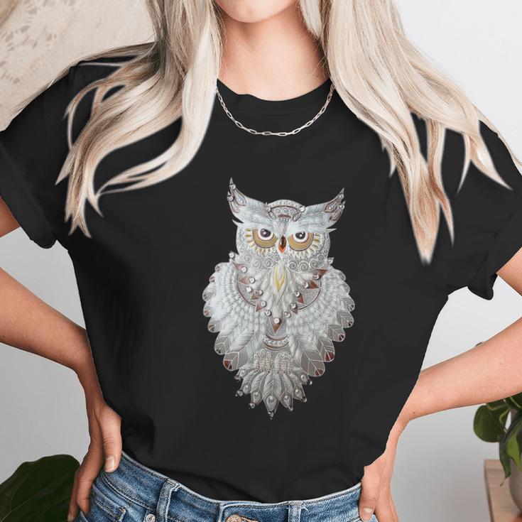 White Owl Women T-Shirt Gifts for Women