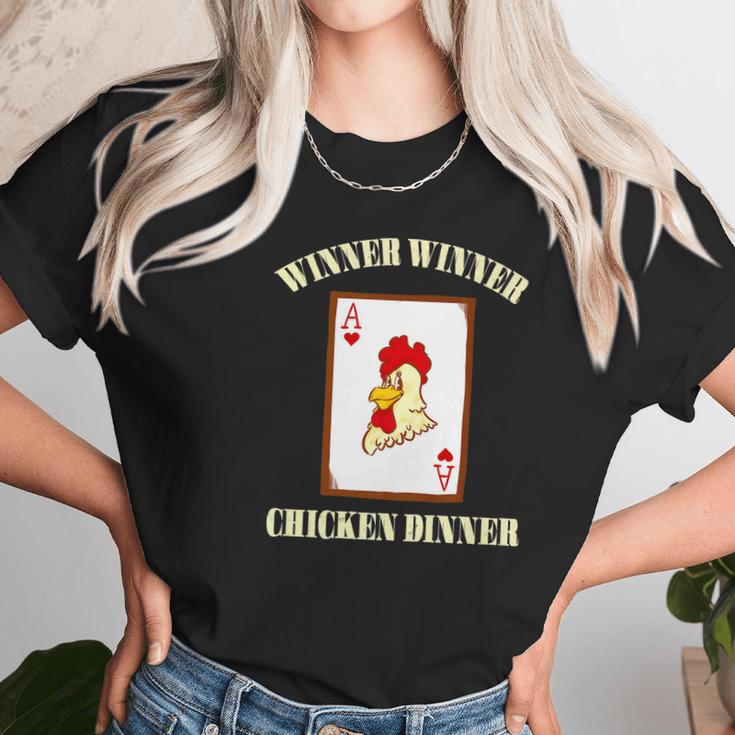 Winner Chicken Lucky Casino Gambling Blackjack Women T-Shirt Gifts for Women