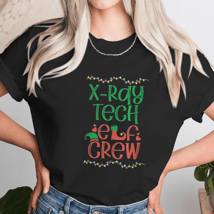 Xray Tech Christmas Elf Radiologist Radiology Rad Tech Gift Women T-Shirt Gifts for Women