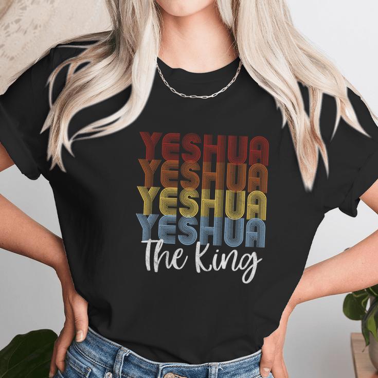 Yeshua Retro Vintage Messianic Jesus Gift Women T-Shirt Gifts for Women