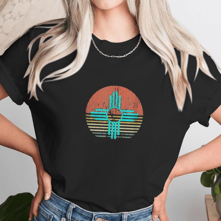 Zia For Women Men Vintage New Mexico Turquoise Zia Women T-Shirt Gifts for Women