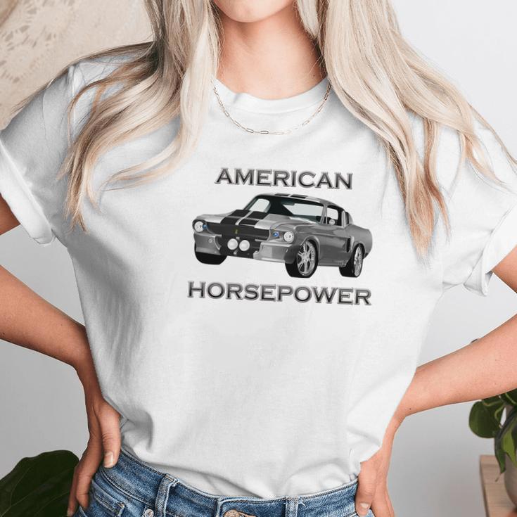 American Horsepower Muscle Car Hot Rod Pony Car Women T-Shirt Gifts for Women