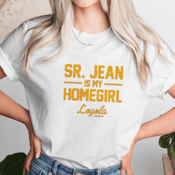 Campus Apparel Loyola Chicago Ramblers Sister Jean Is My Homegirl Women T-Shirt Gifts for Women