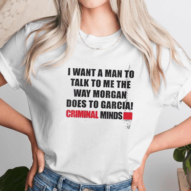 Womens Criminal Minds Morgan And Garcia Women T-Shirt Gifts for Women