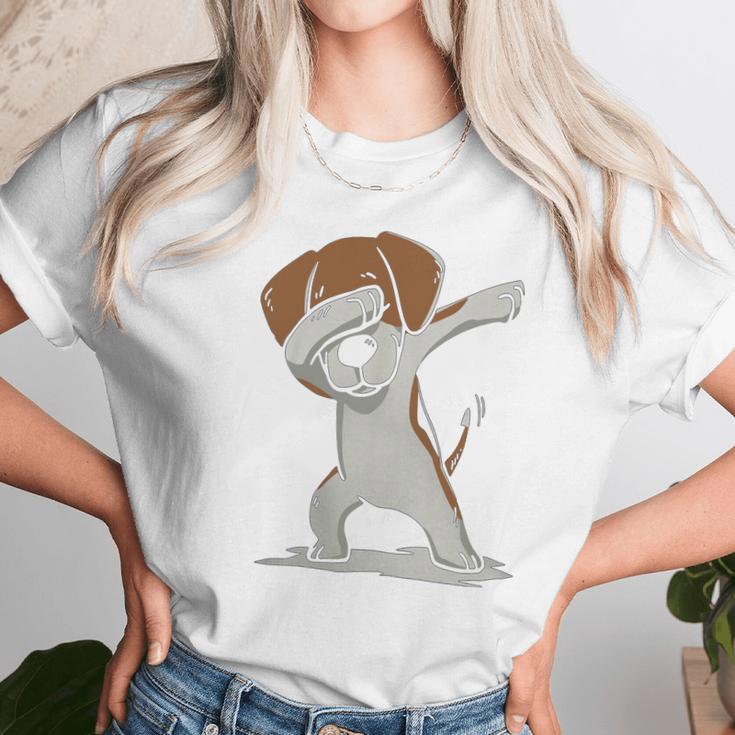 Dabbing-Beagle-Christmas-2018 Women T-Shirt Gifts for Women