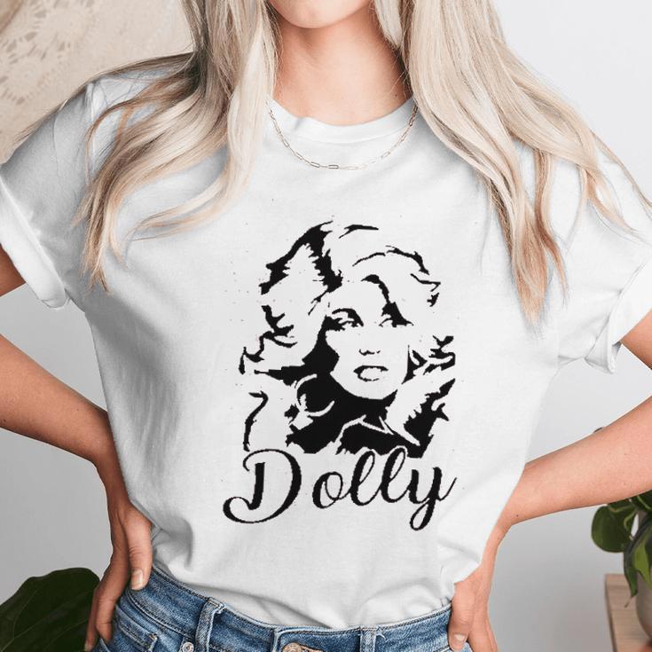 Dolly Graphic Women Vintage Dolly Casual Country Music For Band Music Lovers Women T-Shirt Gifts for Women