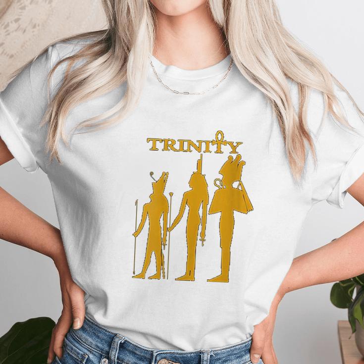 Womens Egyptian Trinity Ausar Auset Heru Women T-Shirt Gifts for Women