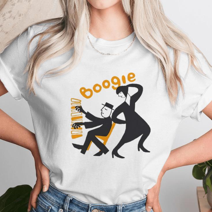 Everpress Woogie Merch Boogie Men Women T-Shirt Graphic Print Casual Unisex Tee Women T-Shirt Gifts for Women