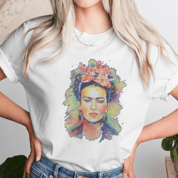 Frida Kahlo Floral Women T-Shirt Gifts for Women