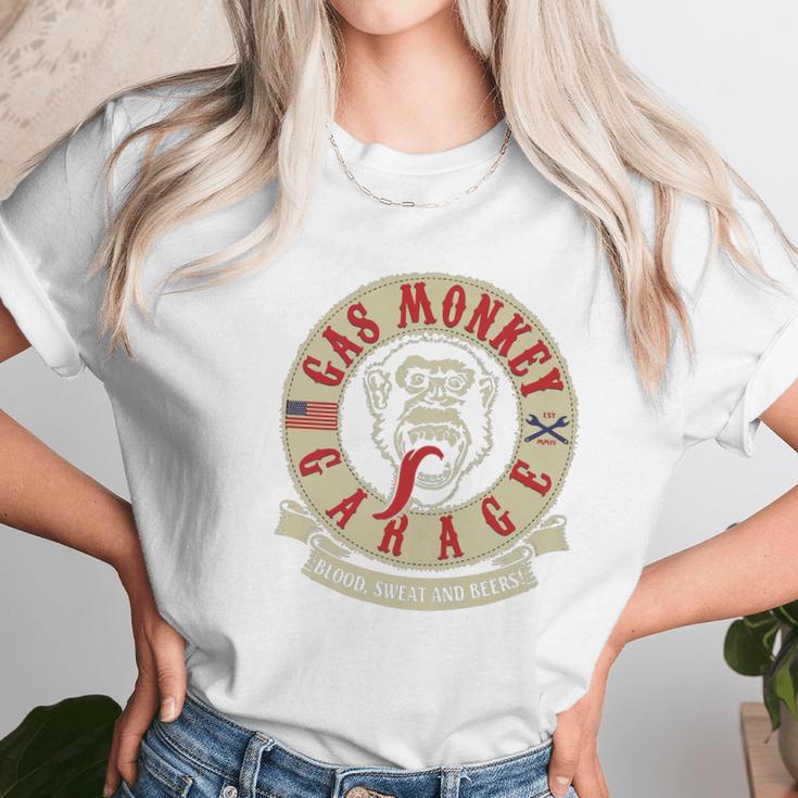 Gas Monkey Garage Blood Sweat And Beers Shirt Women T-Shirt Gifts for Women