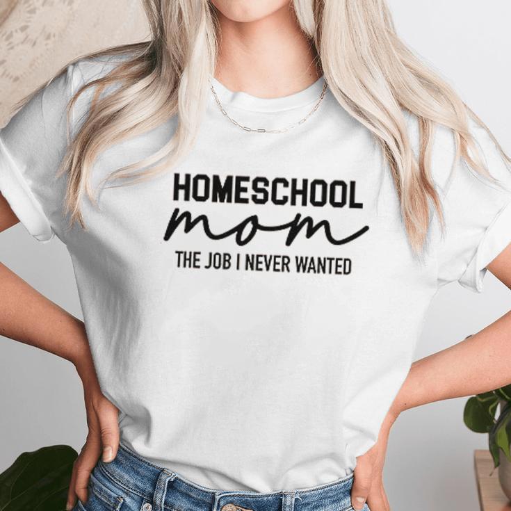 Homeschool Mom Teacher Homeschooling Social Distancing Work From Home Women T-Shirt Gifts for Women