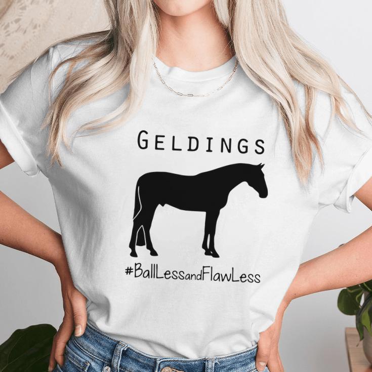 Horse Geldings Ballless And Flawless Women T-Shirt Gifts for Women