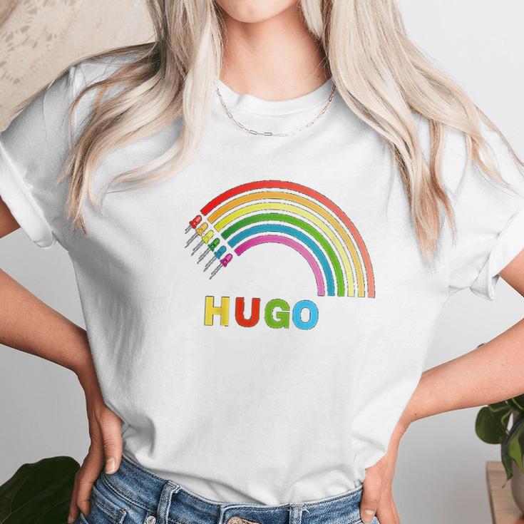 Hugo Rainbow Women T-Shirt Gifts for Women