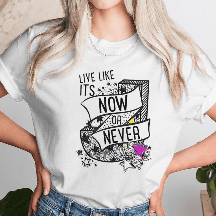 Julie And The Phantoms Live Like Its Now Or Never Funny Gifts Mothers Day Women T-Shirt Gifts for Women