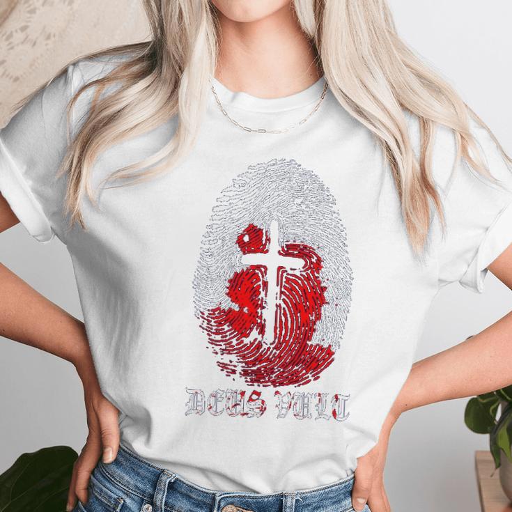 Knights Templar S Deus Vult God Wills It Women T-Shirt Gifts for Women