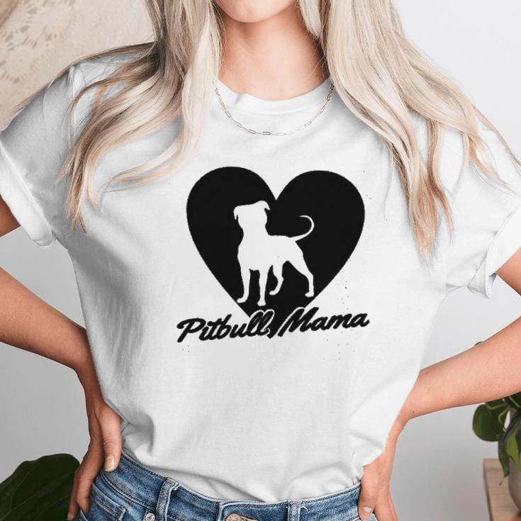 Ladies Pitbull Mama Pitt Bully Dog Lover Women T-Shirt Gifts for Women