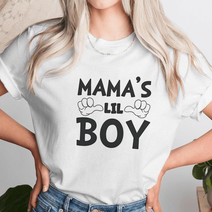 Mamas Lil Boy Women T-Shirt Gifts for Women