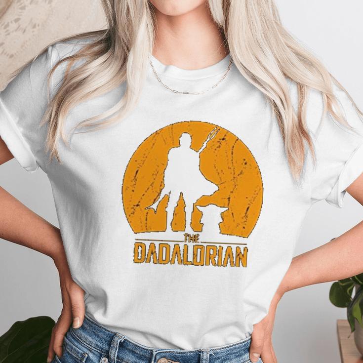 The Mandalorian Dadalorian Best Christmas Gifts For Dad Women T-Shirt Gifts for Women