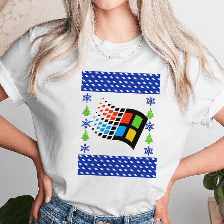 Microsoft 2020 Ugly Christmas Women T-Shirt Gifts for Women