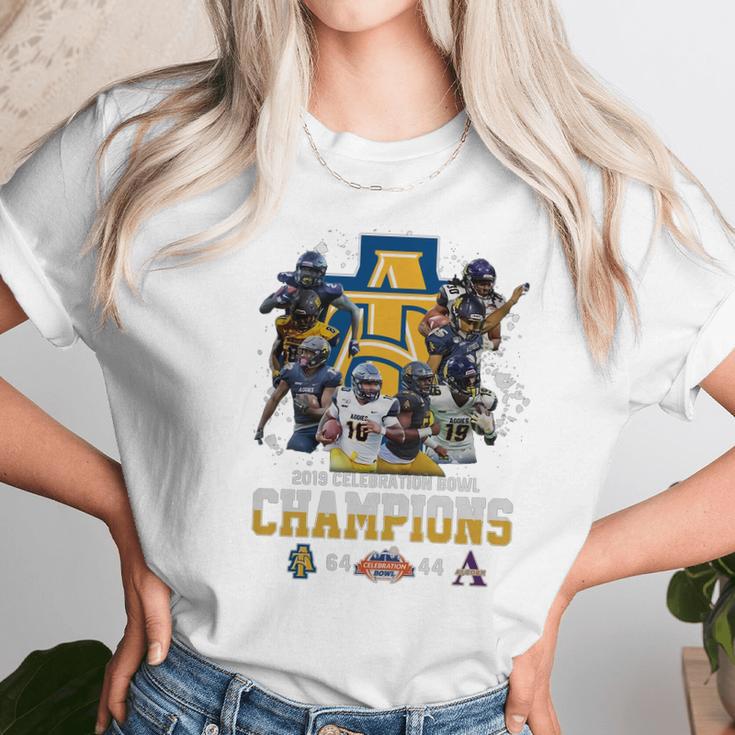 North Carolina A&T Aggies 2019 Celebration Bowl Champions Shirt Women T-Shirt Gifts for Women