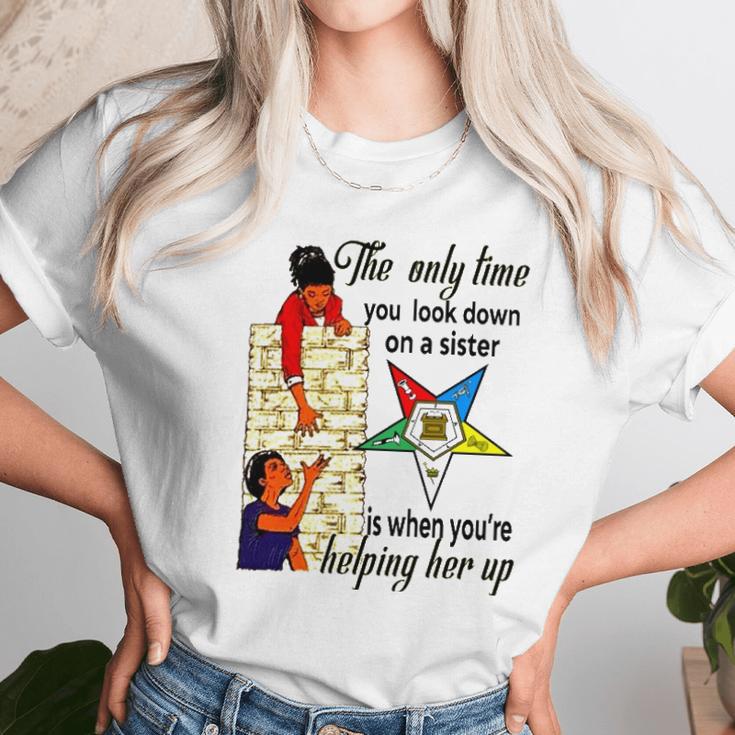 Order Of The Eastern Star Oes Ring Diva Sisters Of Color Men Women T-Shirt Graphic Print Casual Unisex Tee Women T-Shirt Gifts for Women