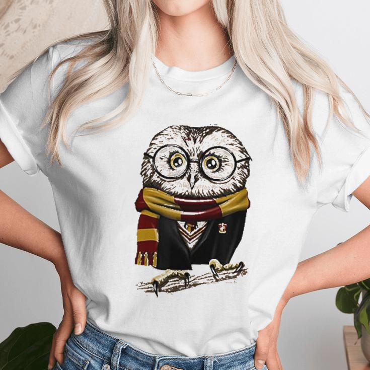 Owl Harry Pawter Magical Wizard Women T-Shirt Gifts for Women