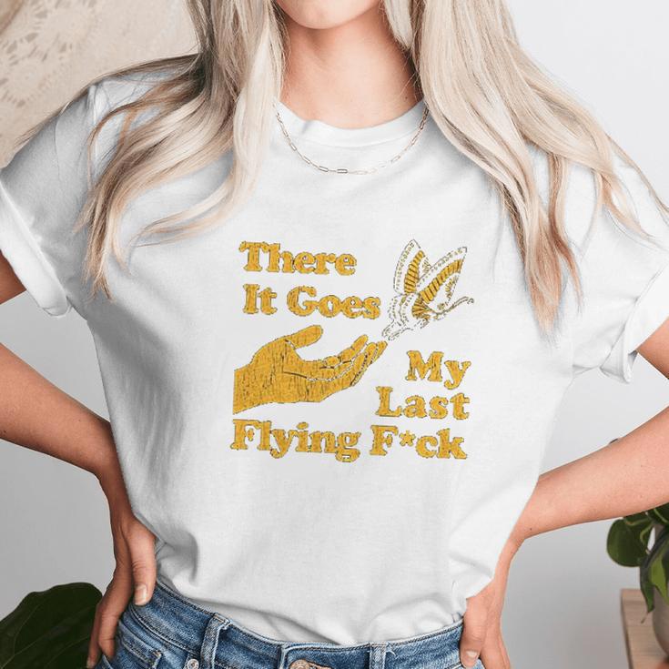 Womens There Goes My Last Flying Fuk Women T-Shirt Gifts for Women