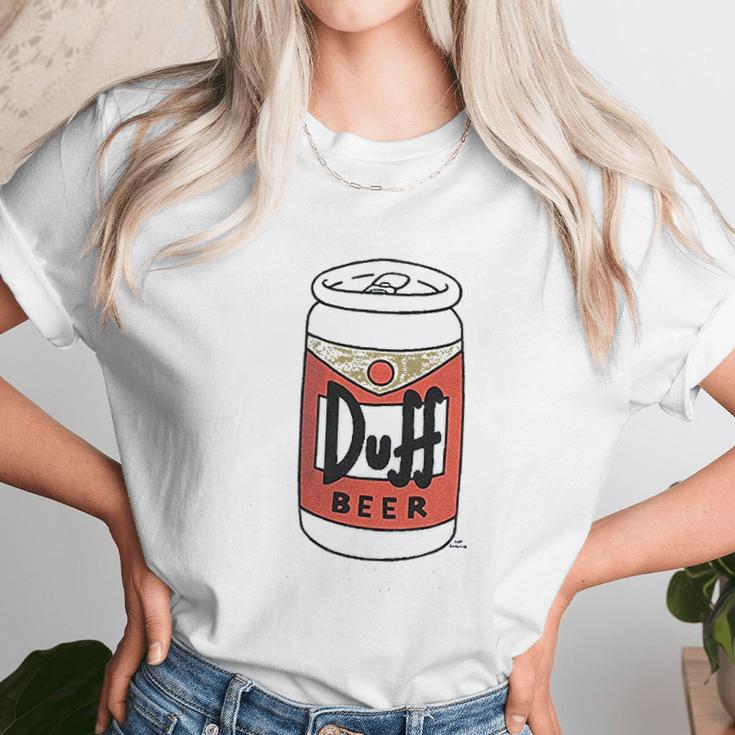 The Simpsons Mens Simpsons Duff Beer Women T-Shirt Gifts for Women