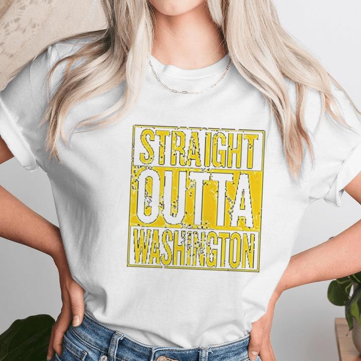 Straight Outta Arizona Hometown Pride Fantasy Football Fan Womens Sports Junior Women T-Shirt Gifts for Women