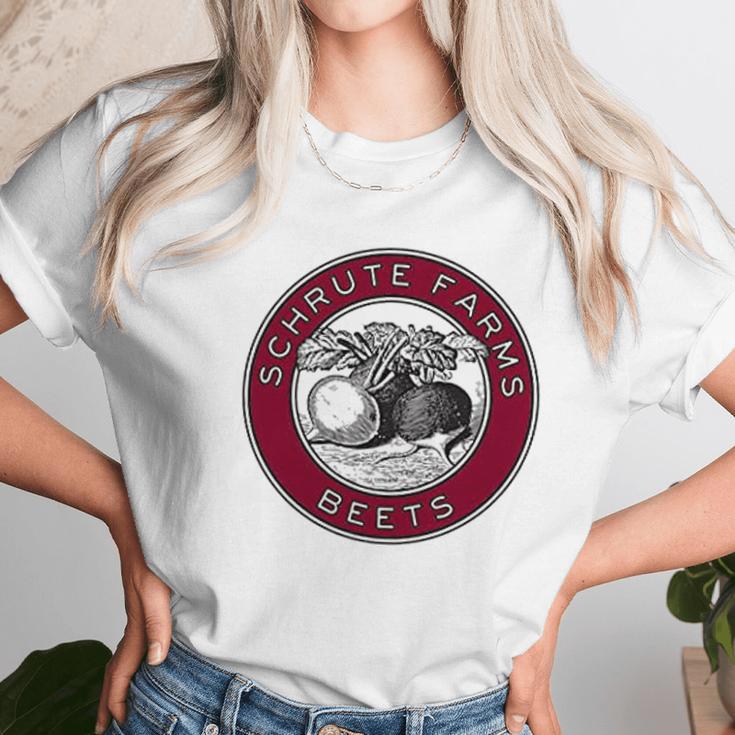 Ugp Campus Apparel Schrute Farms Beets Funny Tv Show Women T-Shirt Gifts for Women