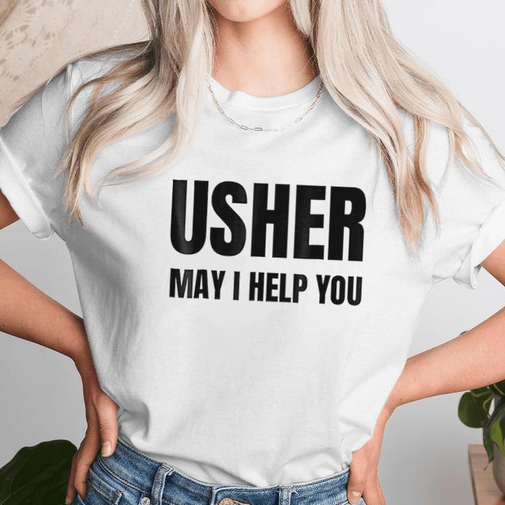 Usher Uniform Christians Gift Women T-Shirt Gifts for Women