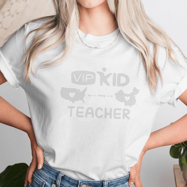 Vip Kid Teacher Women T-Shirt Gifts for Women