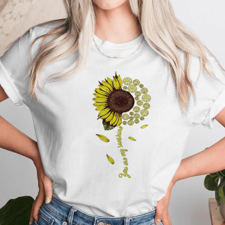 Volkswagen Sunflower You Are My Sunshine Women T-Shirt Gifts for Women