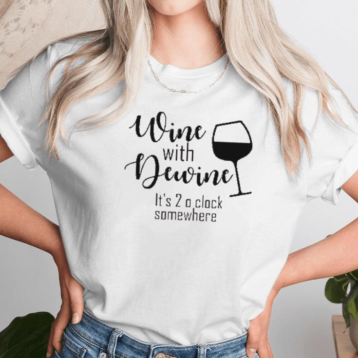 Wine With Dewine Wine Ohio Tumbler Women T-Shirt Gifts for Women