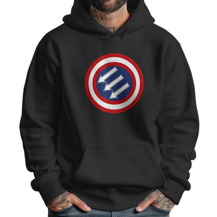 American Iron Front Retro Vintage Symbol Usa Flag Gifts Men Hoodie