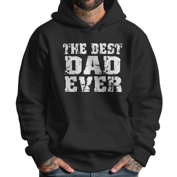 Best Dad Ever Block Logo Men Hoodie