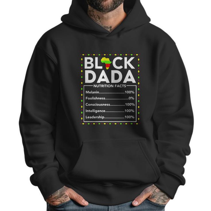 Black Dada Nutritional Facts King Dad Juneteenth 1865 Men Hoodie