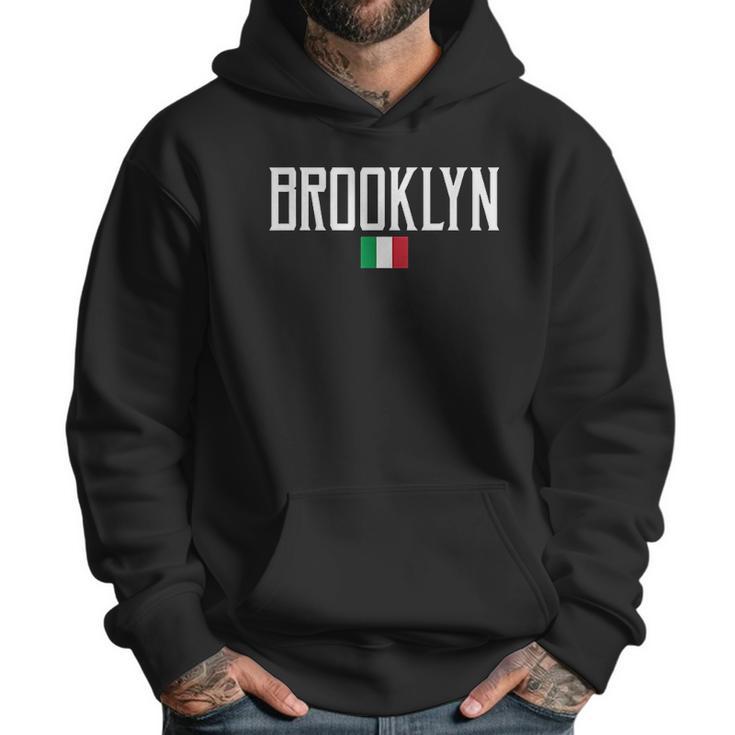 Brooklyn Italian Flag Vintage White Men Hoodie