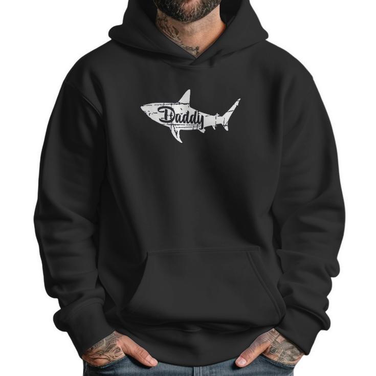 Daddy Shark Cute Art Dad Birthday Gifts Men Hoodie