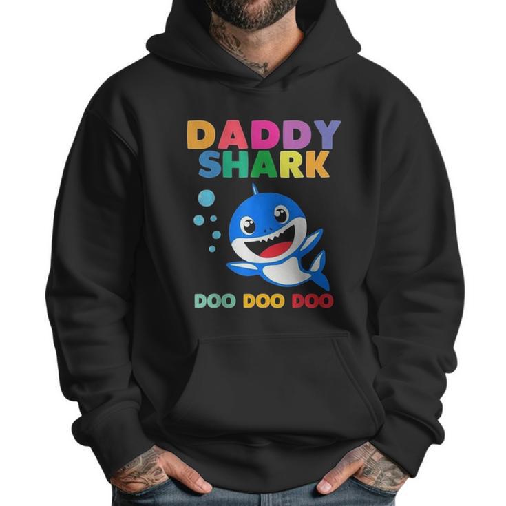 Daddy Shark Cute Fathers Gift Dad Birthday Gifts Men Hoodie