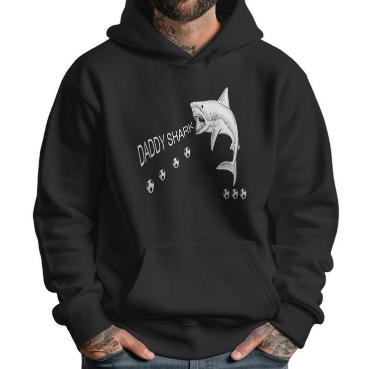 Daddy Shark Loves Football Men Hoodie