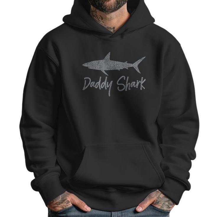 Daddy Shark Matching Family Gift For Dad Papa Father Men Hoodie