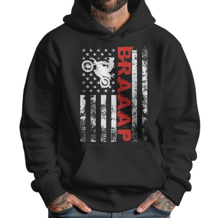 Father S Day Black Braaap Vintage Usa American Flag Men Hoodie