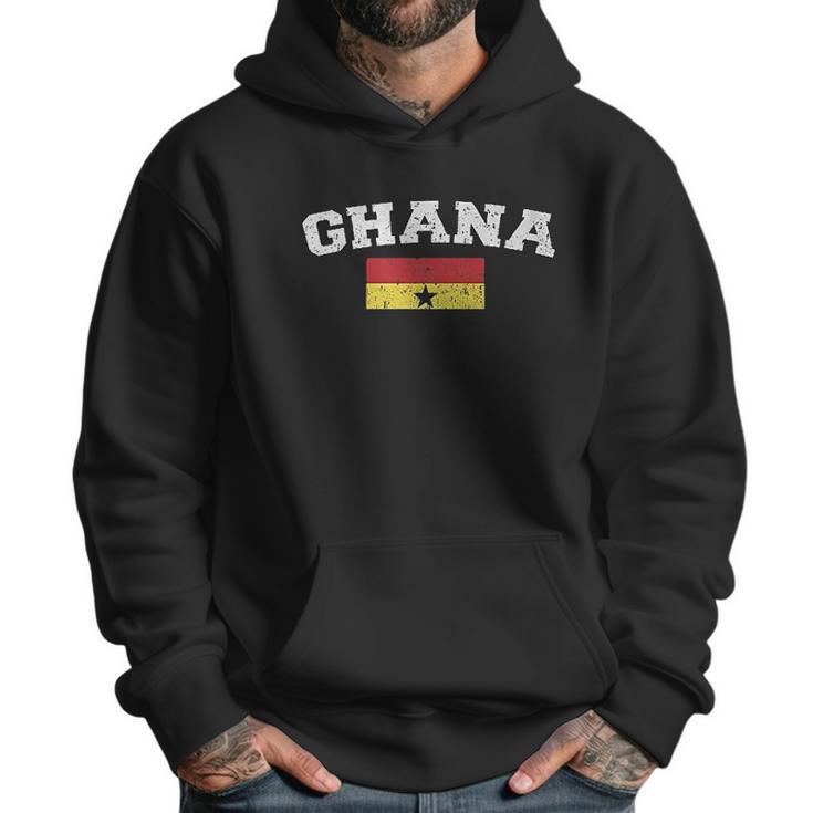 Flag Of Ghana Faded Ghanaian Flag Men Hoodie