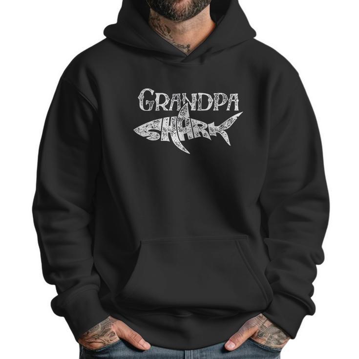 Grandpa Shark Family Matching Men Jawsome Gifts Men Hoodie