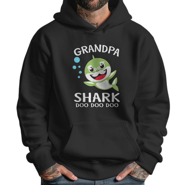 Grandpa Shark Funny Fathers Day Men Hoodie