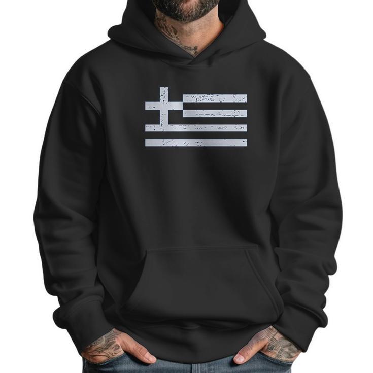 - Greece Flag Vintage Style Men Hoodie